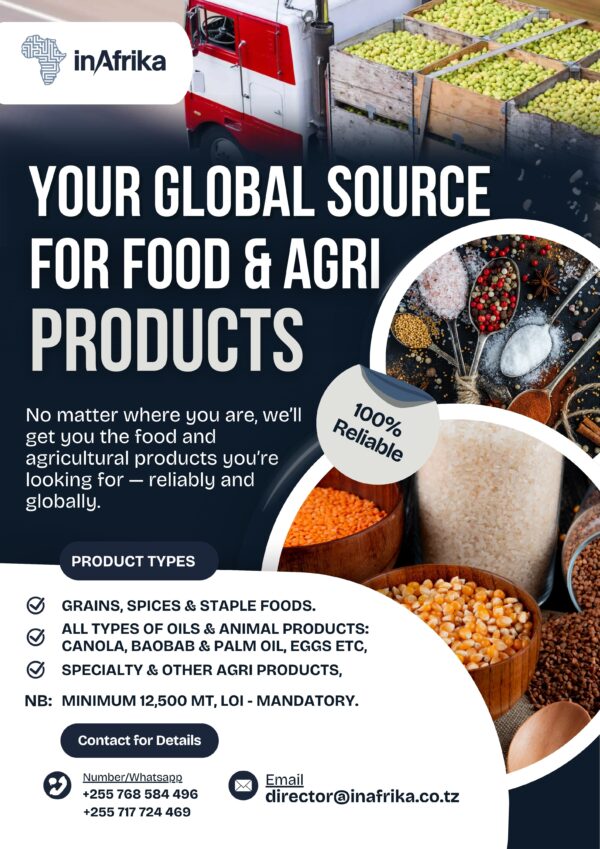 Global Supplier of All Food & Agri Products