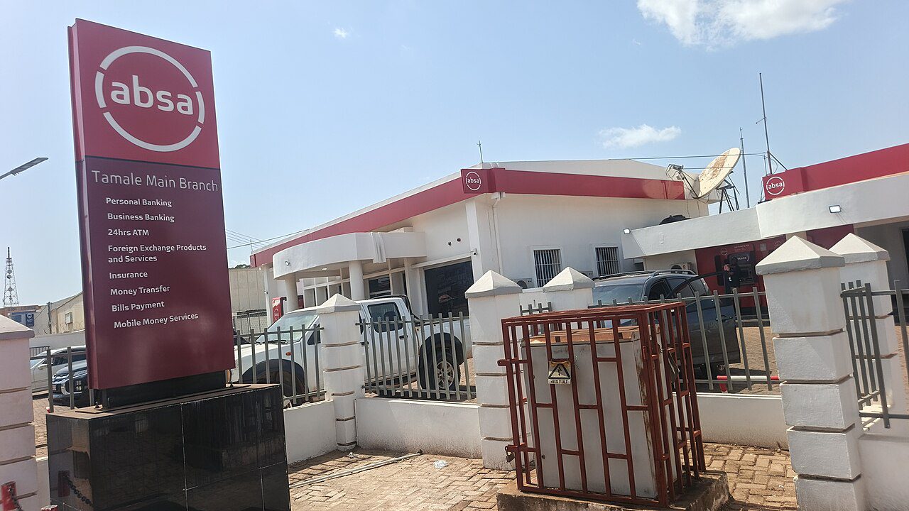 Absa’s Tamale Main Branch in Ghana, photographed on 30 May 2026; an institutional file photograph, not the Dubai office.