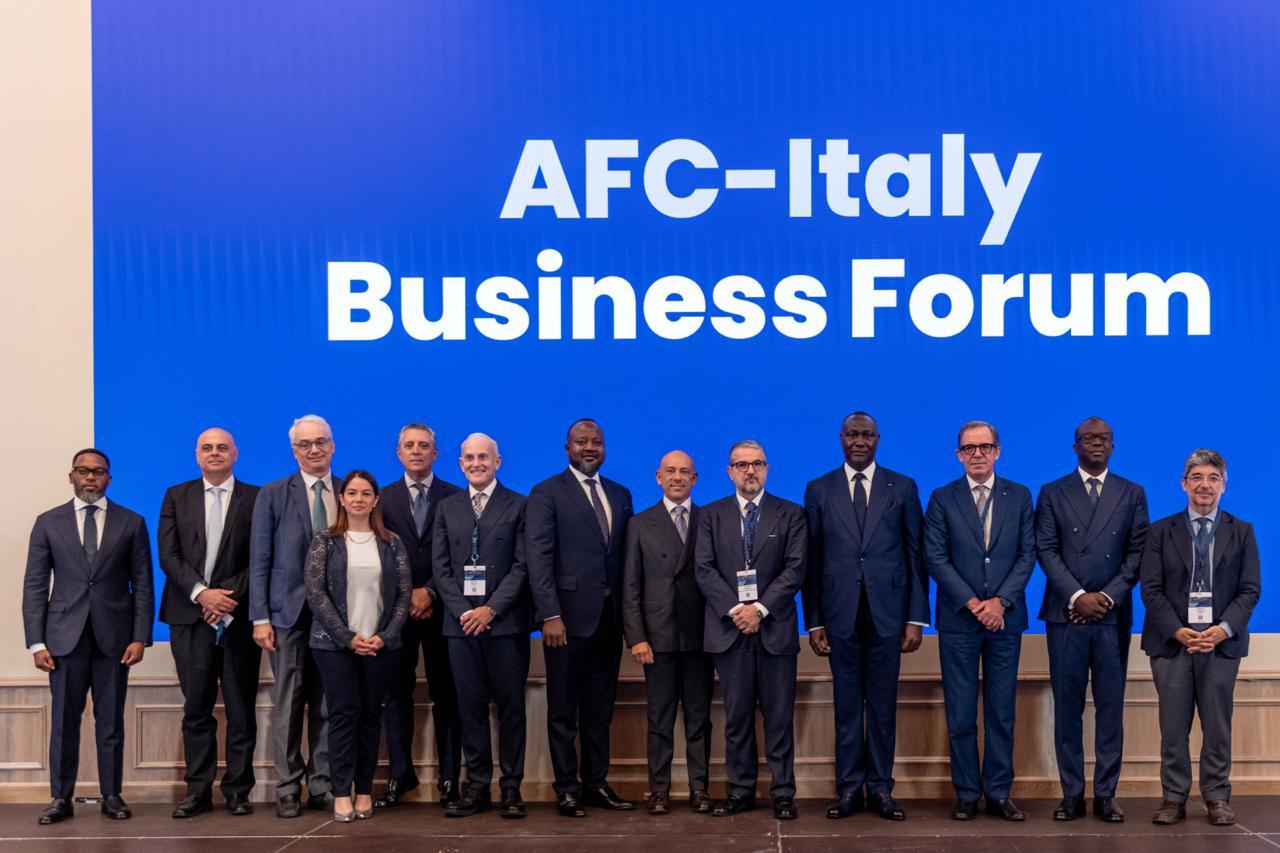 Participants at the AFC–Italy Business Forum, Rome, June 2026. Photo supplied with Africa Finance Corporation's original release.