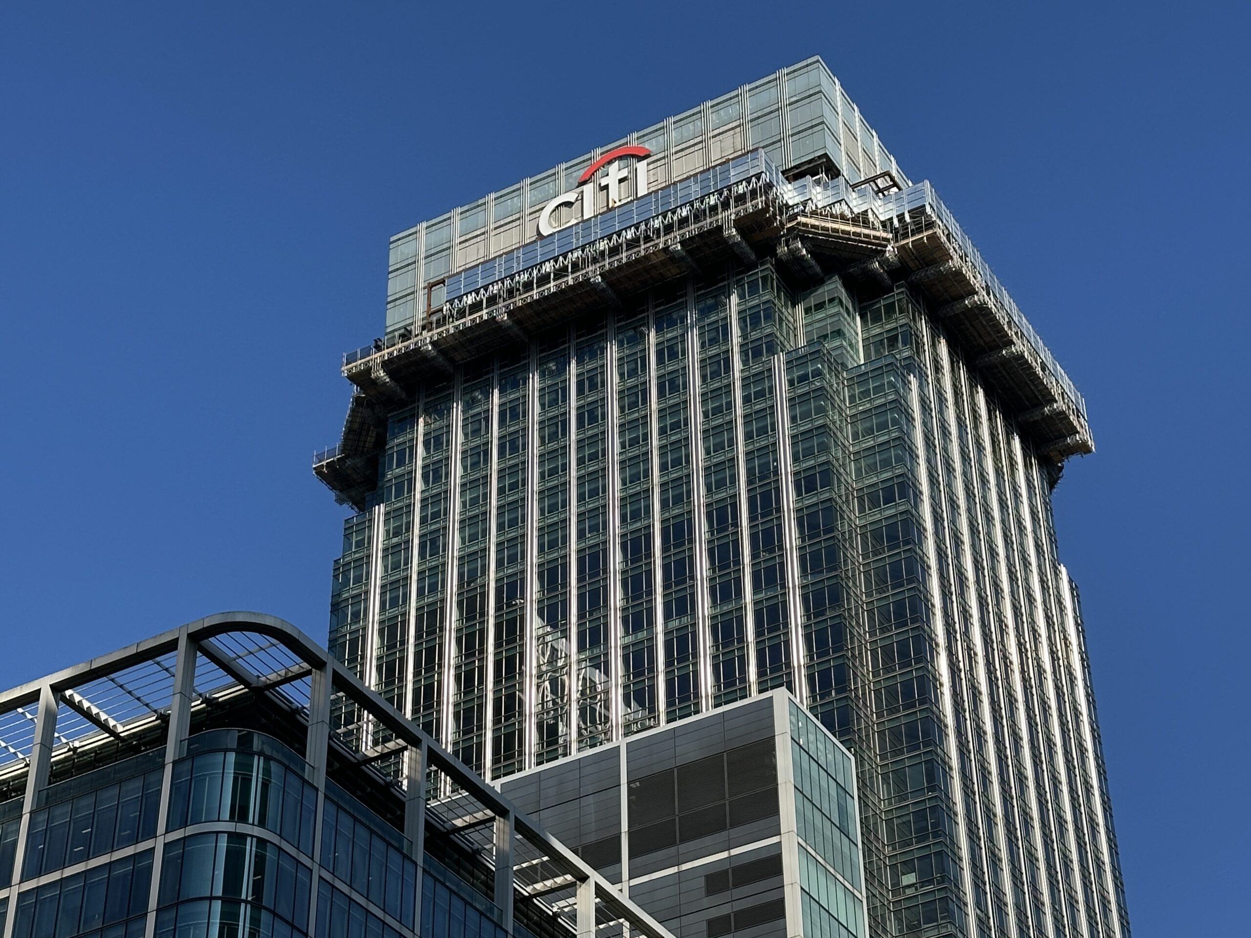 Citigroup Centre in London photographed on 27 March 2025; institutional file photograph.