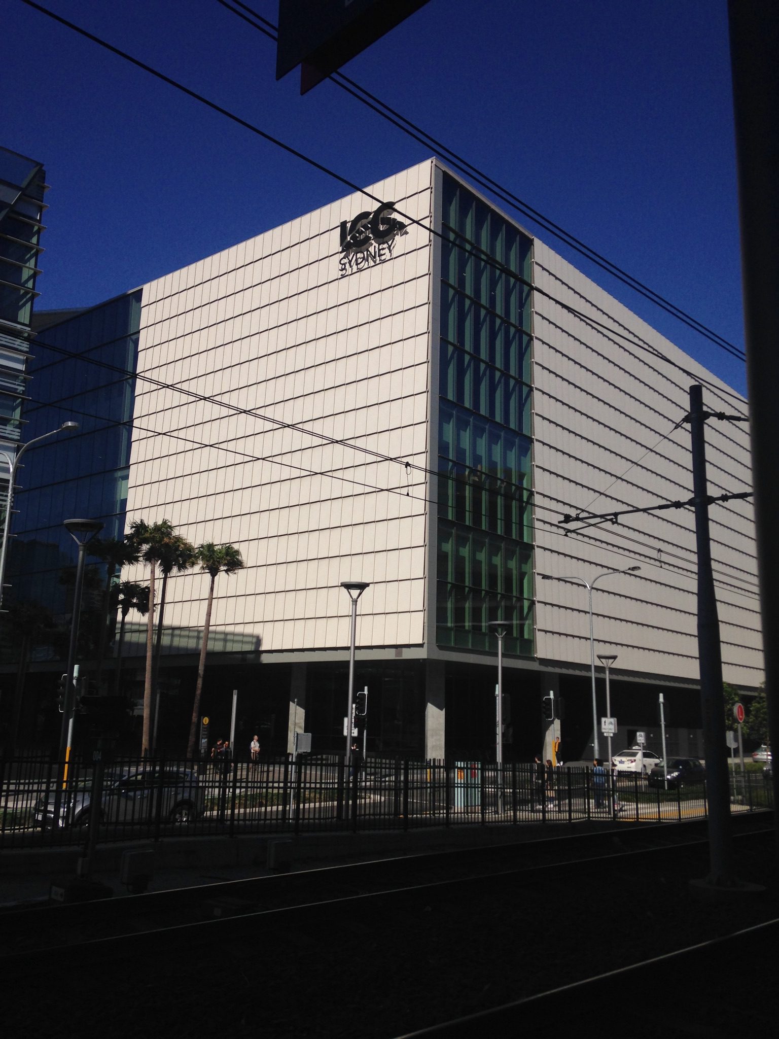 ICC Sydney, photographed in August 2018. Venue archive photograph by Pru.mitchell, CC BY-SA 4.0.