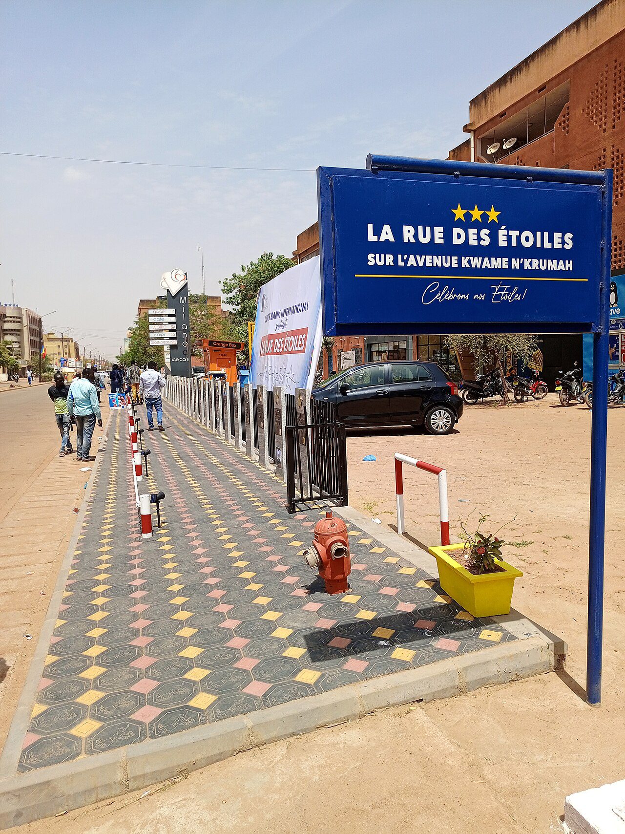 Ouagadougou city street photographed 2025; illustrative Burkina Faso context
