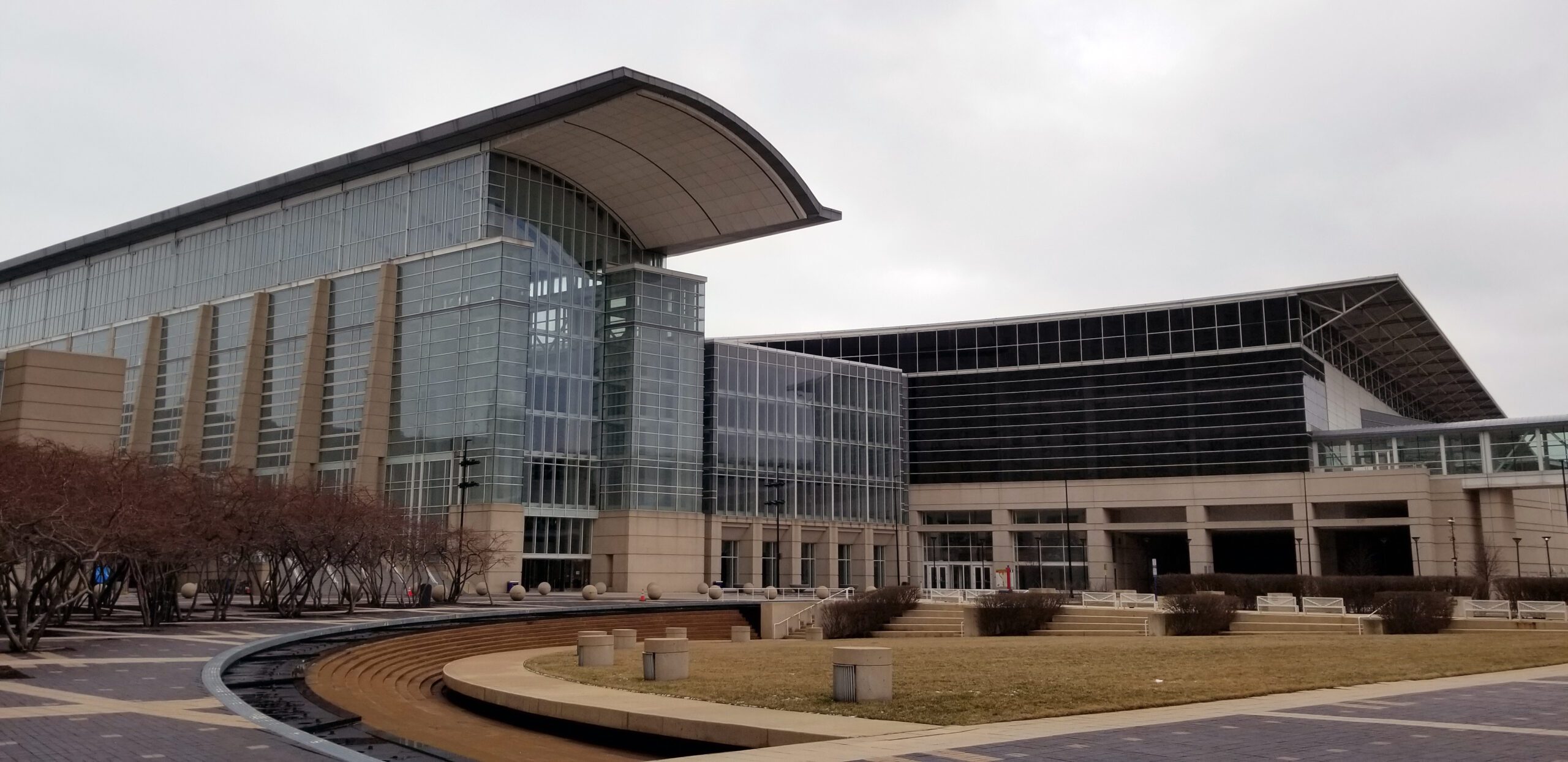 McCormick Place in Chicago, photographed on 23 March 2020. Venue archive photograph: Patrick Bray / U.S. Army Corps of Engineers, public domain.