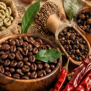 Coffee and spices category illustration from supplied catalogue
